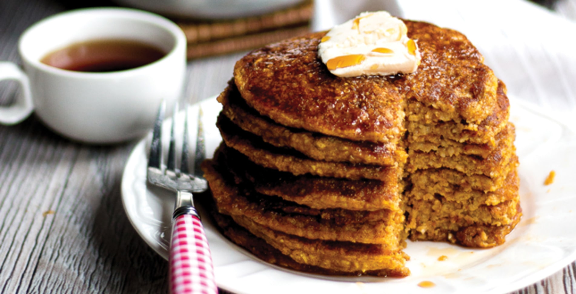 Sweet Potato Pancakes With Cinnamon and Nutmeg