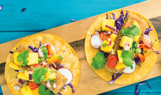 Fishless Baja Tacos