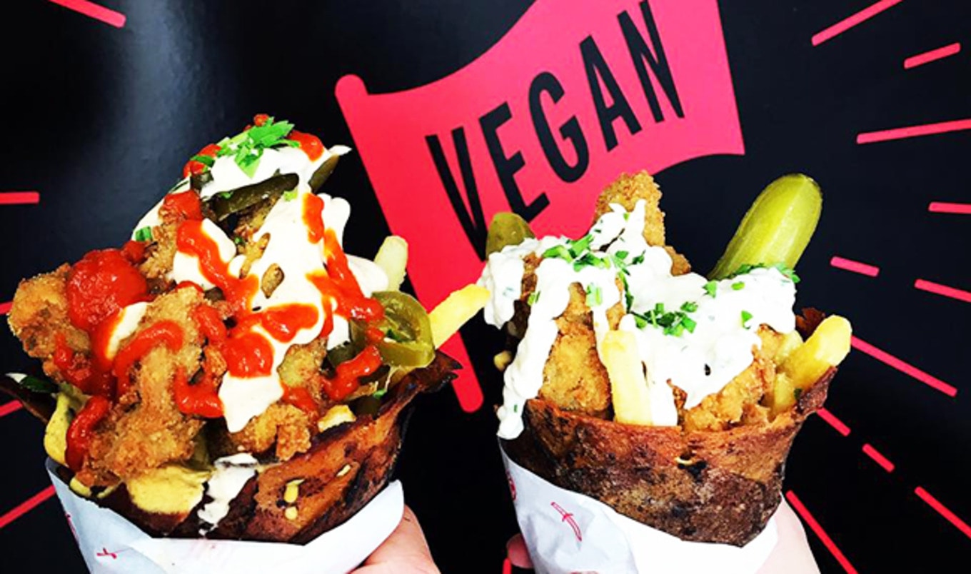 Vegan Bacon Cone Rolls into London