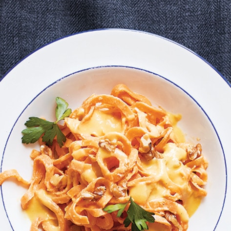 Creamy Vegan Sweet Potato Alfredo