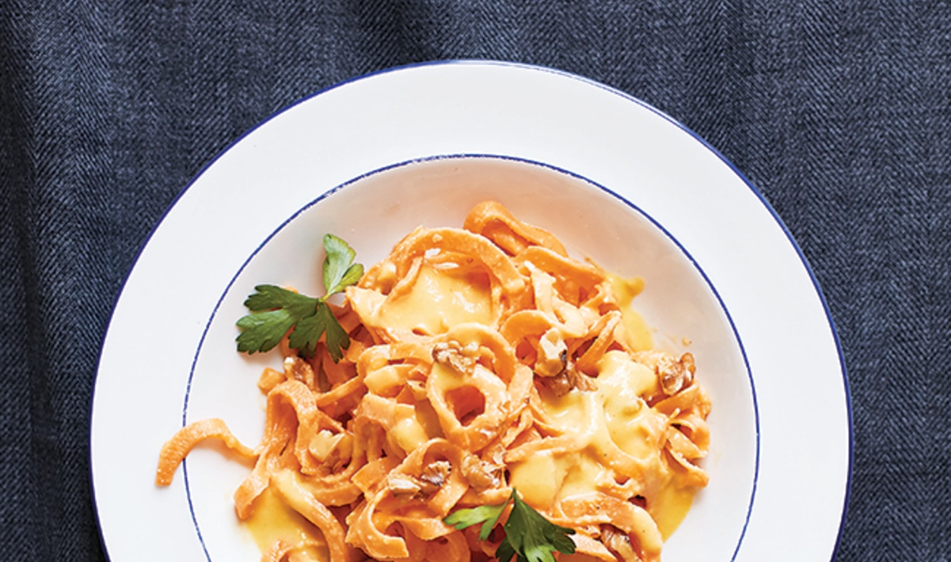 Creamy Vegan Sweet Potato Alfredo