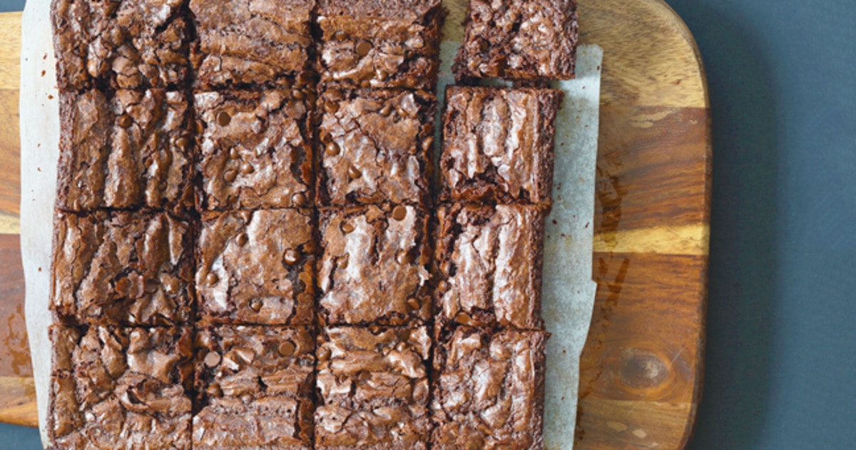 Vegan Double Chocolate Chip Brownies | VegNews