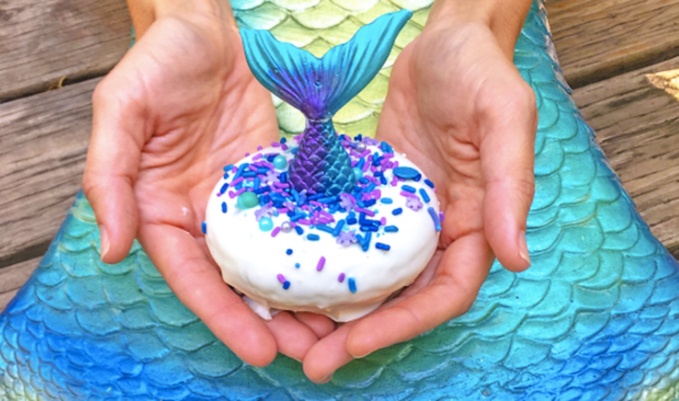 World's Highest Paid Mermaid Debuts Vegan Doughnuts