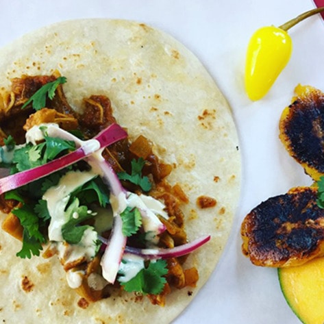 Vegan Jackfruit Café Opens Inside Doughnut Shop