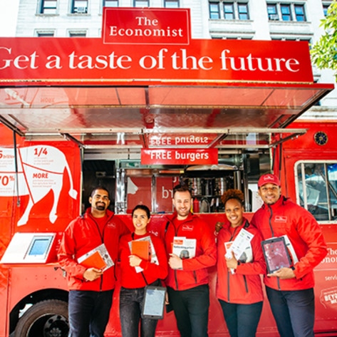 <i>The Economist</i> Launches Vegan Future of Meat Truck