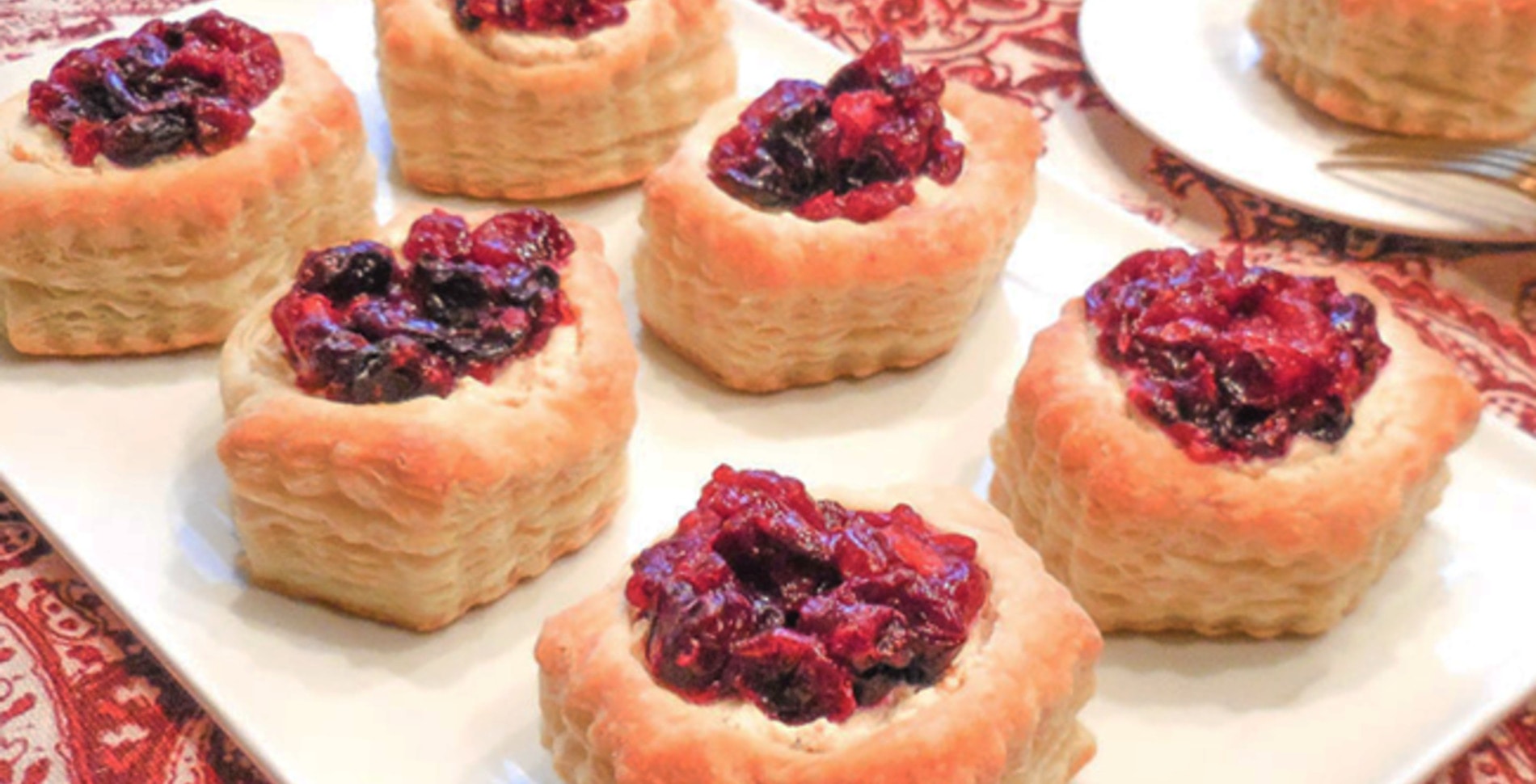 Vegan Roasted Cranberry Puff Pastry