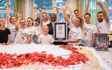 Swedish YouTube Star Makes World's Largest Vegan Cake