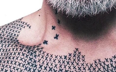 Activist Tattoos 40K Crosses to Honor Farmed Animals