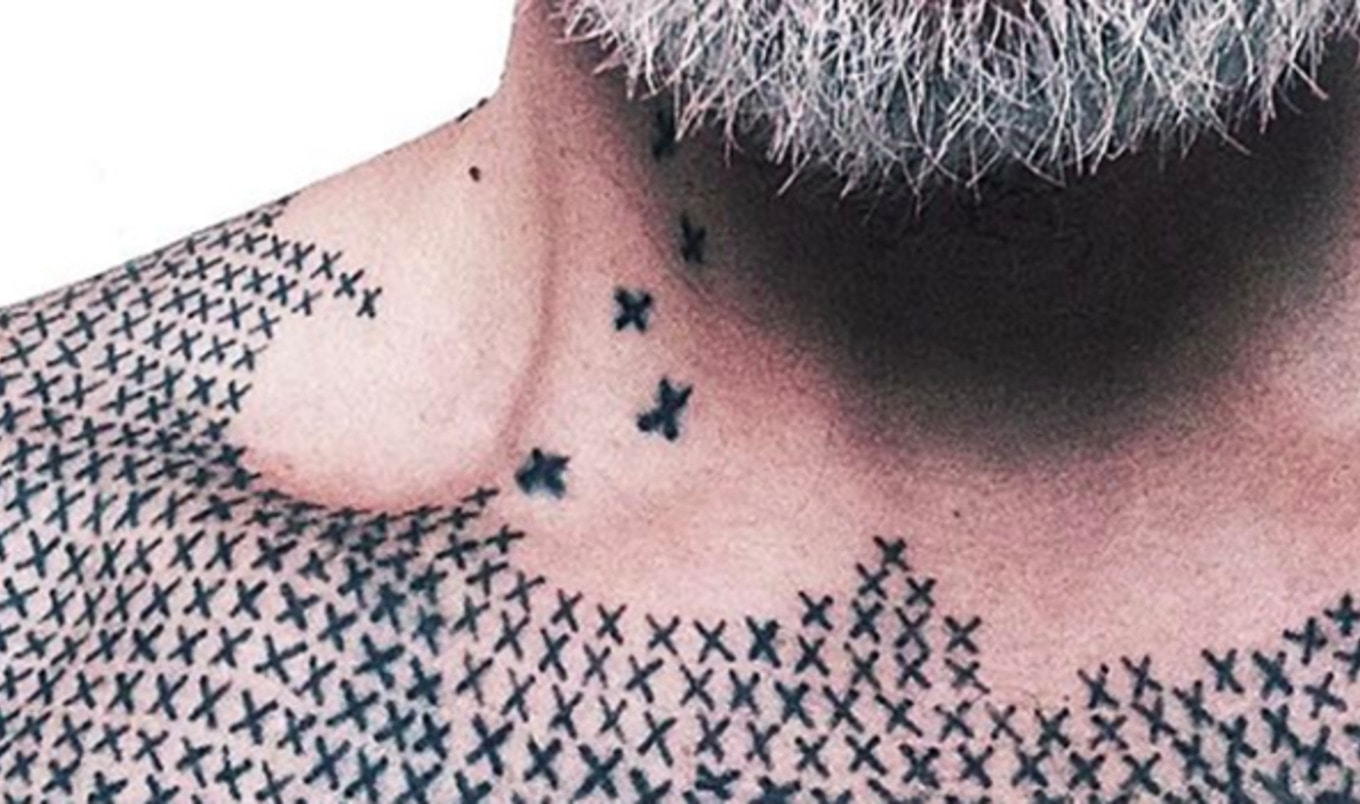 Activist Tattoos 40K Crosses to Honor Farmed Animals