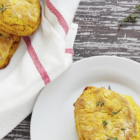 Vegan Gluten-Free Sweet Potato Herbed Biscuits