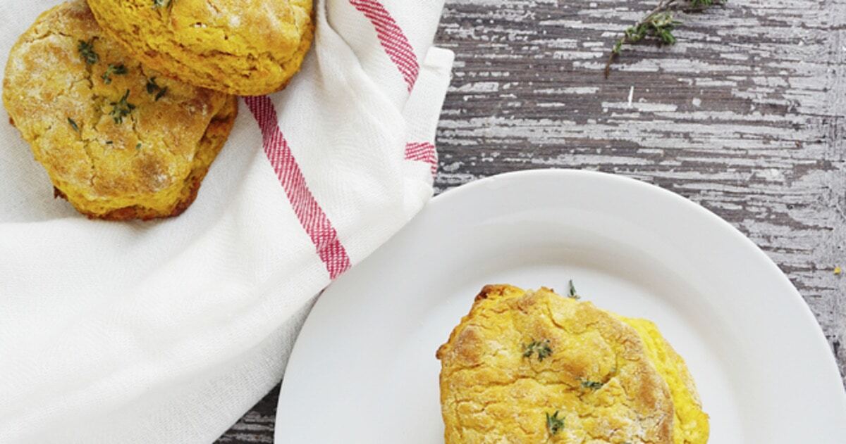 Vegan Sweet Potato Herbed Biscuits | VegNews