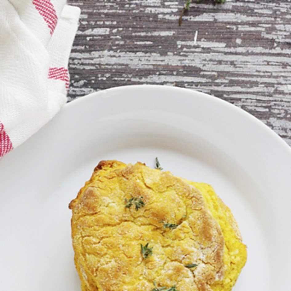 Vegan Sweet Potato Herbed Biscuits