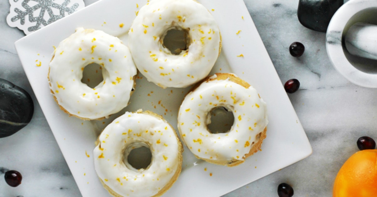Vegan Baked Cranberry Citrus Doughnuts | VegNews