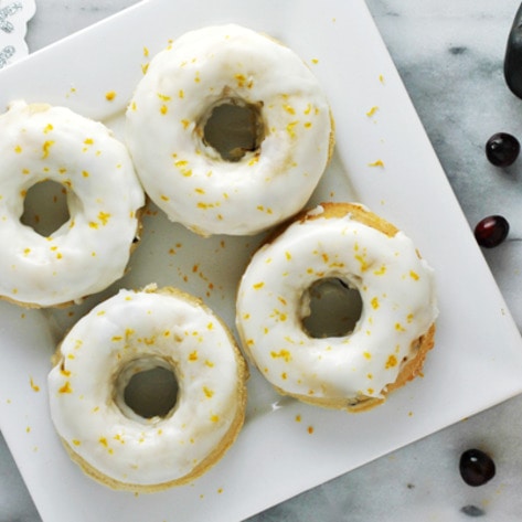 Vegan Cranberry Citrus Doughnuts