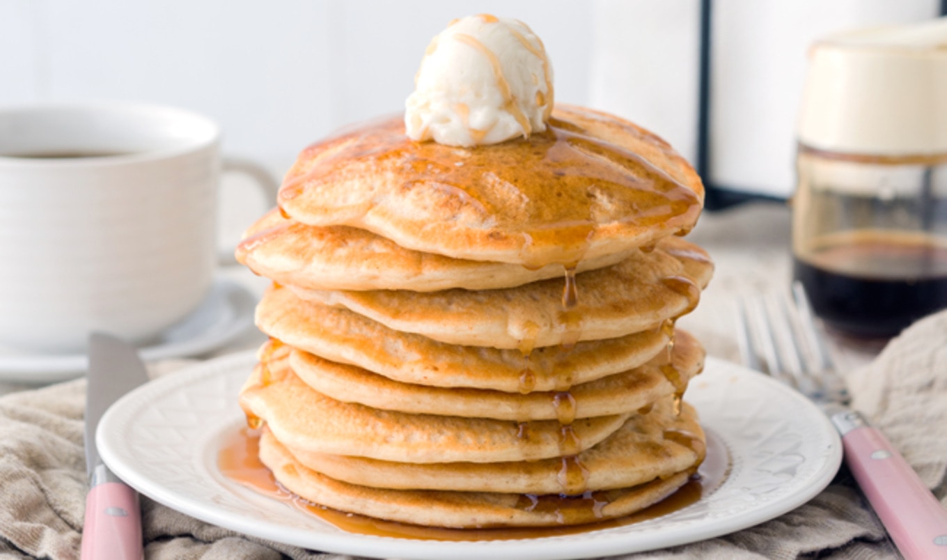 Vegan Diner-Style Buttermilk Pancakes
