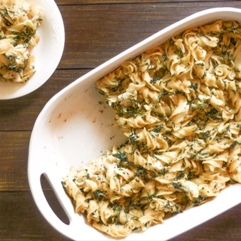 Vegan Spinach Noodle Kugel