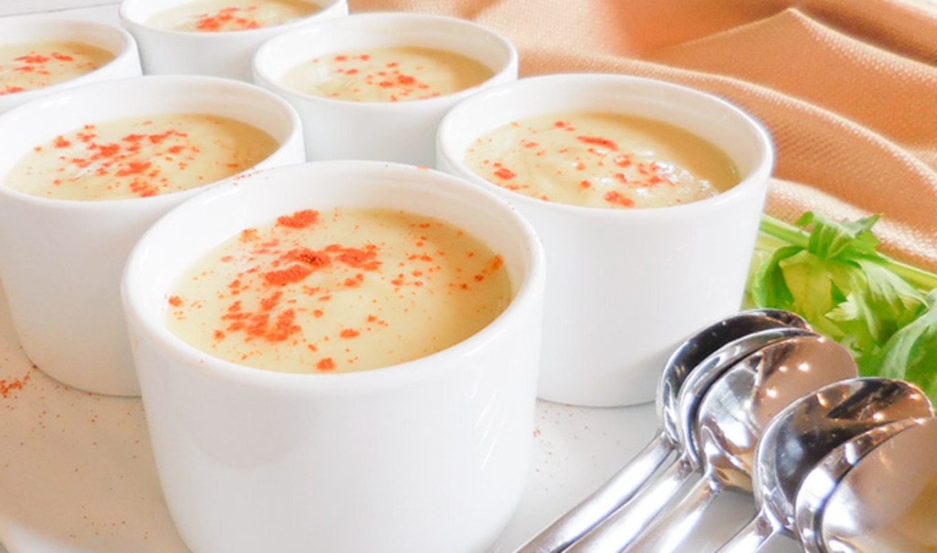Buttery Dairy-Free Celery and Potato Soup