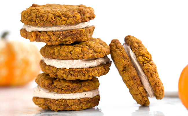 VegNewsSecondPlace.PumpkinOatmealCreamPies.HOR