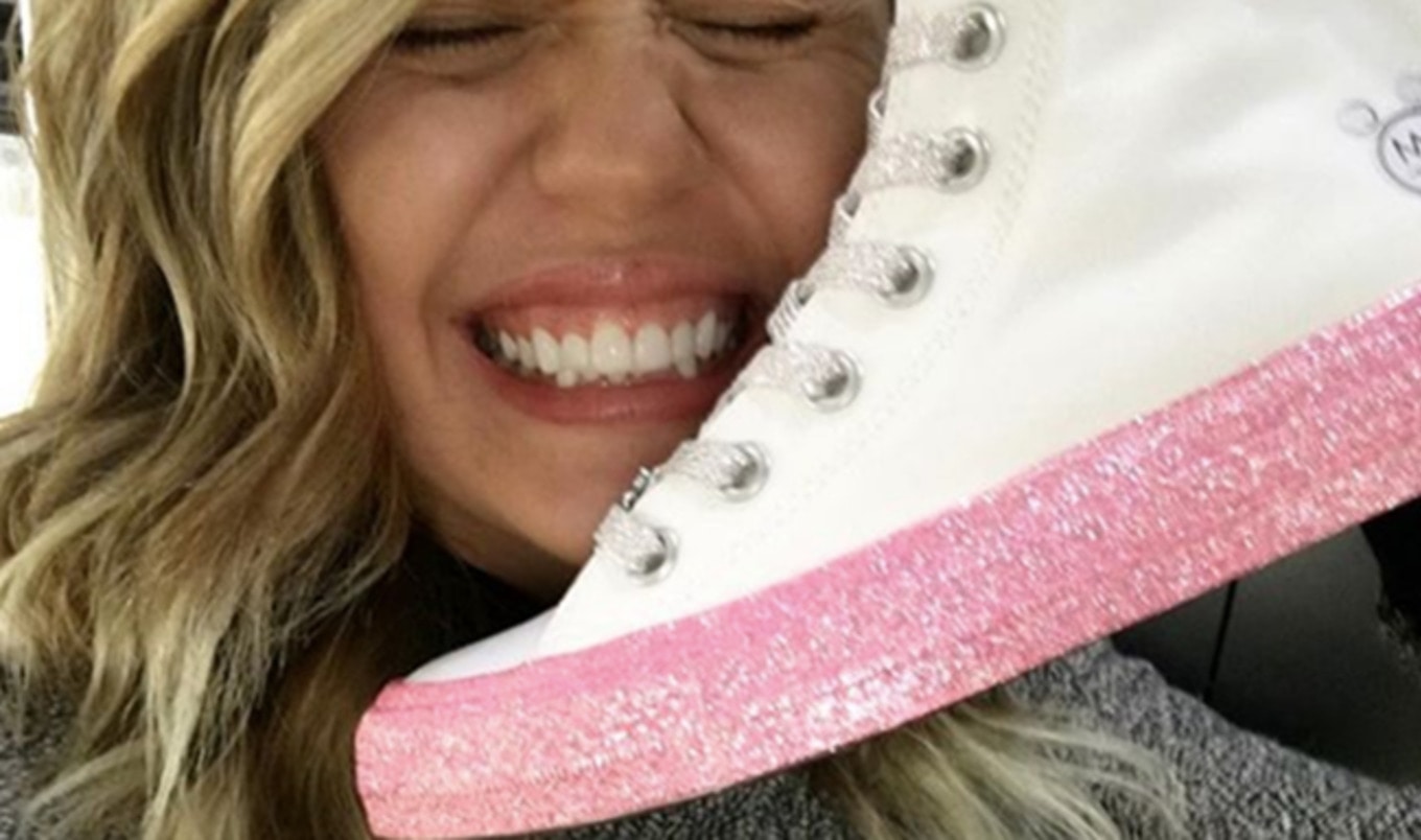 Vegan Star Miley Cyrus Teases Her Converse Shoe Line