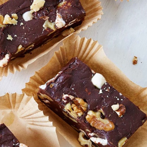 Vegan Rocky Road Fudge