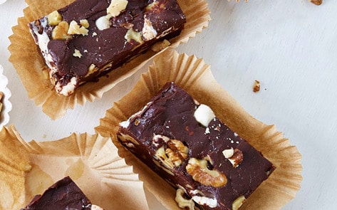 Vegan Rocky Road Fudge