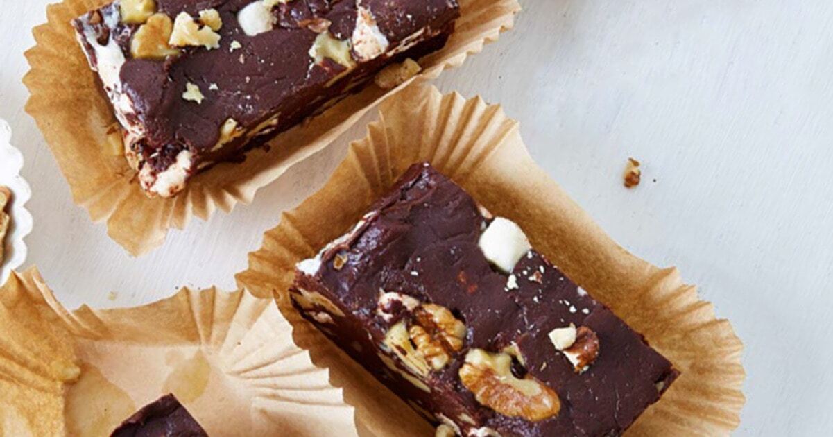 Easy Vegan Rocky Road Fudge | VegNews