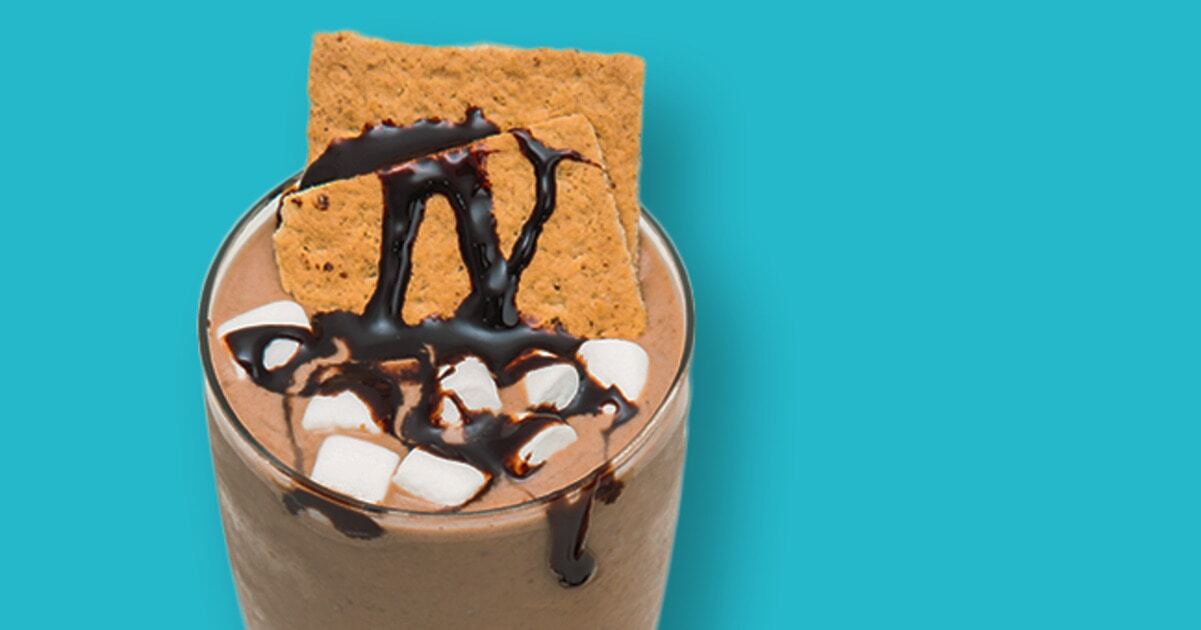 Chocolate S’mores Plant-Based Protein Smoothie | VegNews