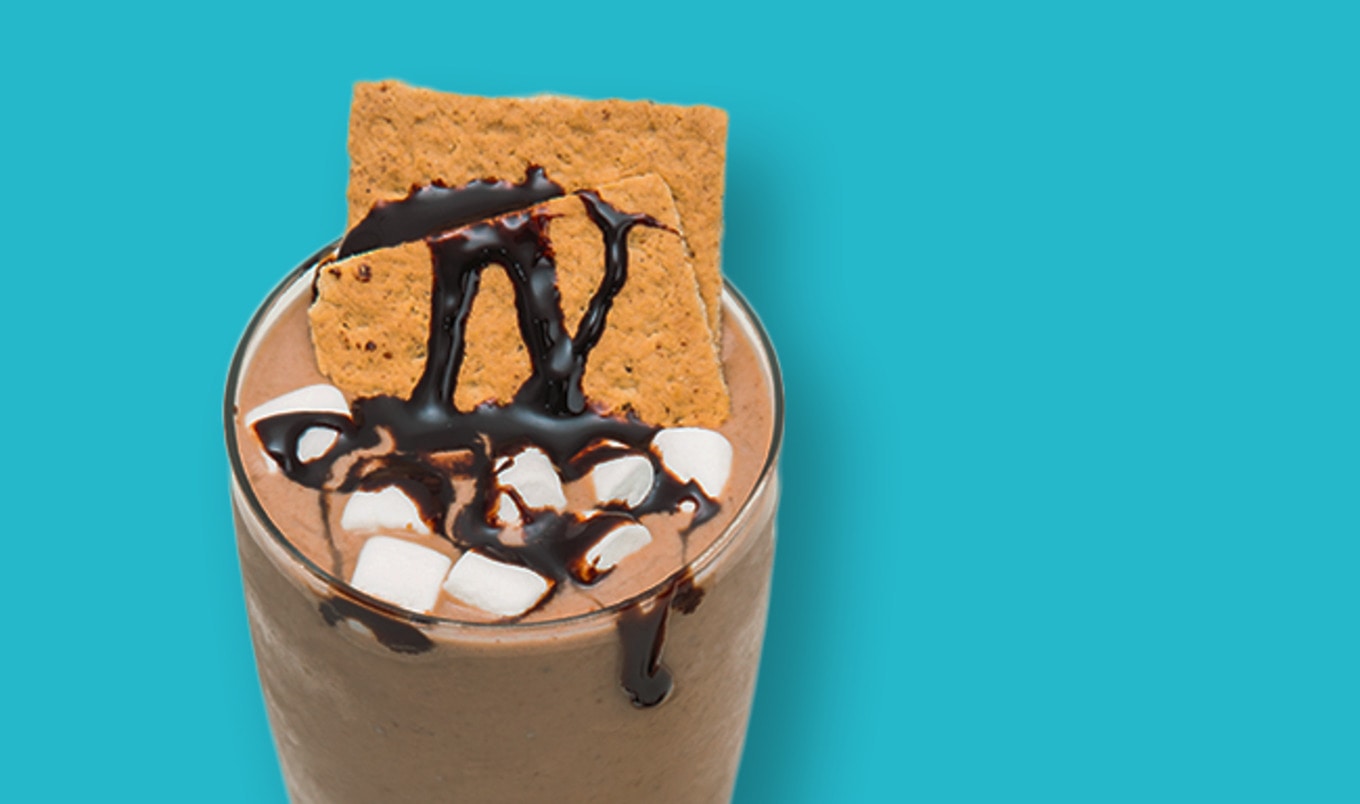Easy Vegan S'mores Protein Smoothie