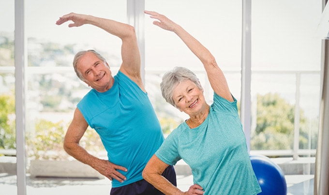 VegNews.ExercisingElderlyCouple