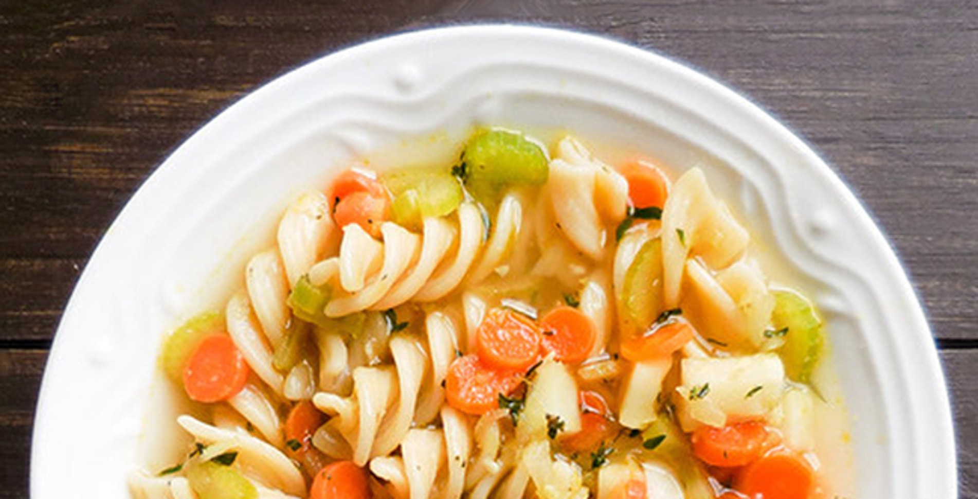 Vegan Ginger Chicken Noodle Soup