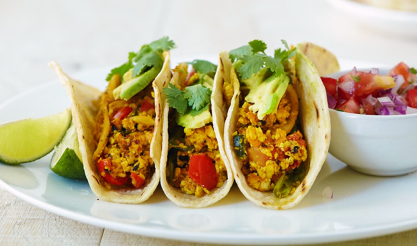 Cheesy Tex-Mex Tofu Tacos