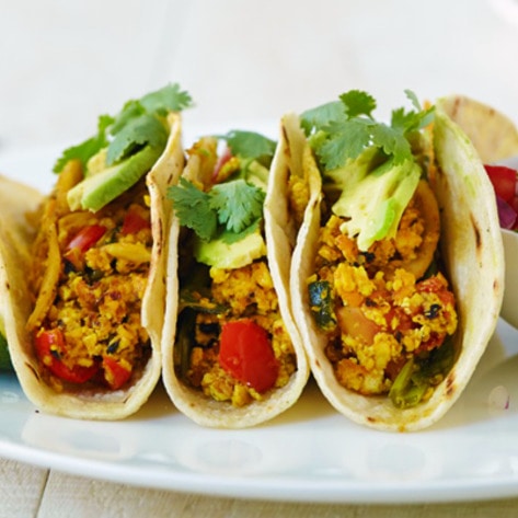 Cheesy Vegan Tex-Mex Tofu Tacos