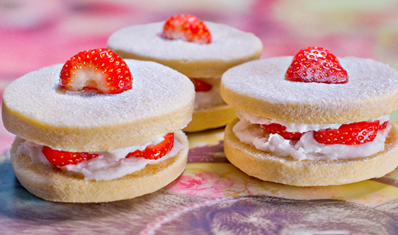 Strawberry Shortcake With Coconut Whipped Creme