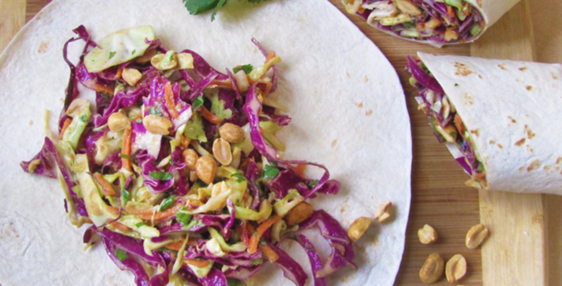 Crunchy Thai Wraps With a Homemade Peanut Sauce