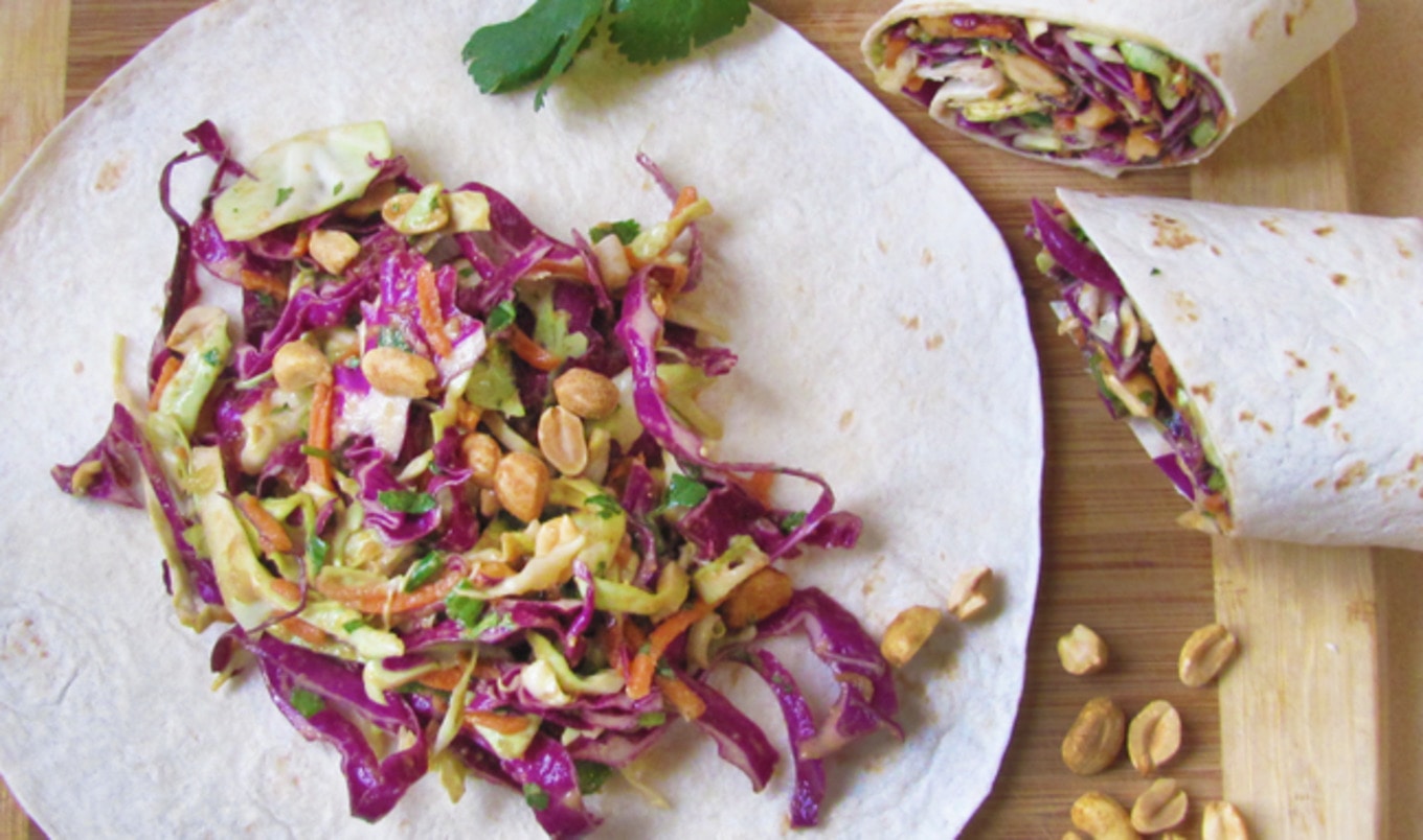Crunchy Thai Wraps With a Homemade Peanut Sauce