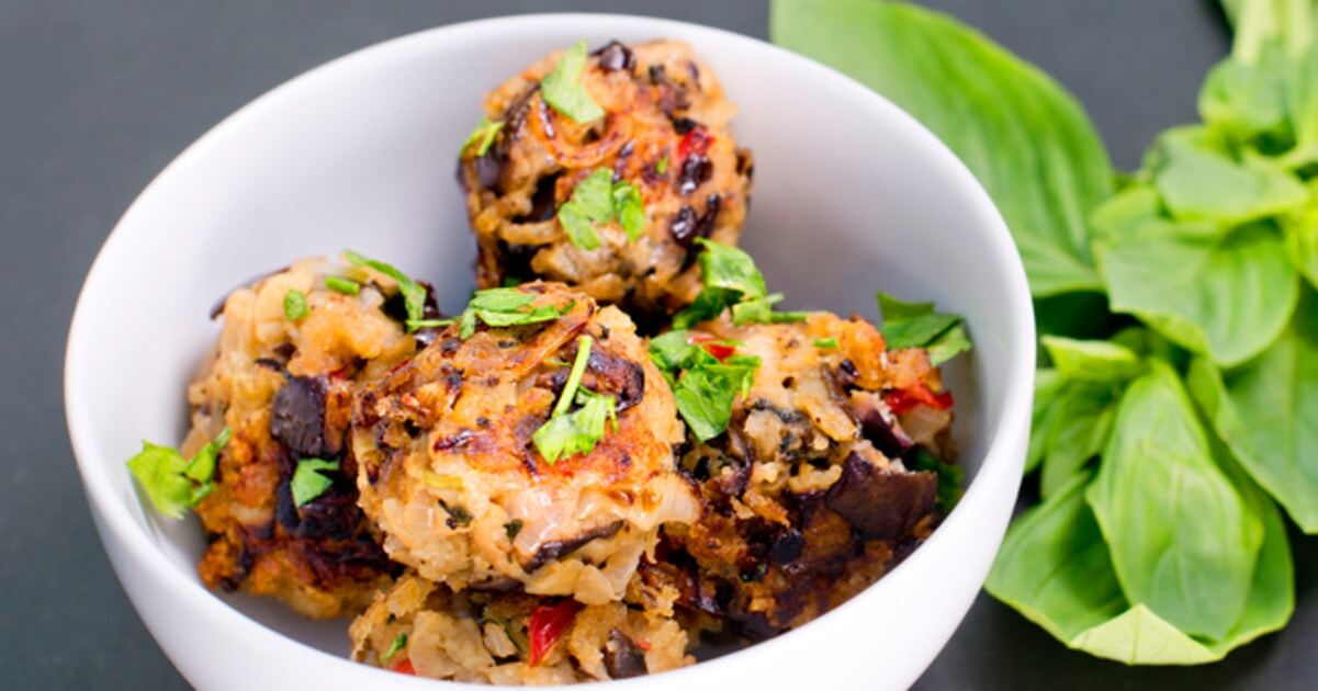 Easy Eggplant Meatballs | VegNews