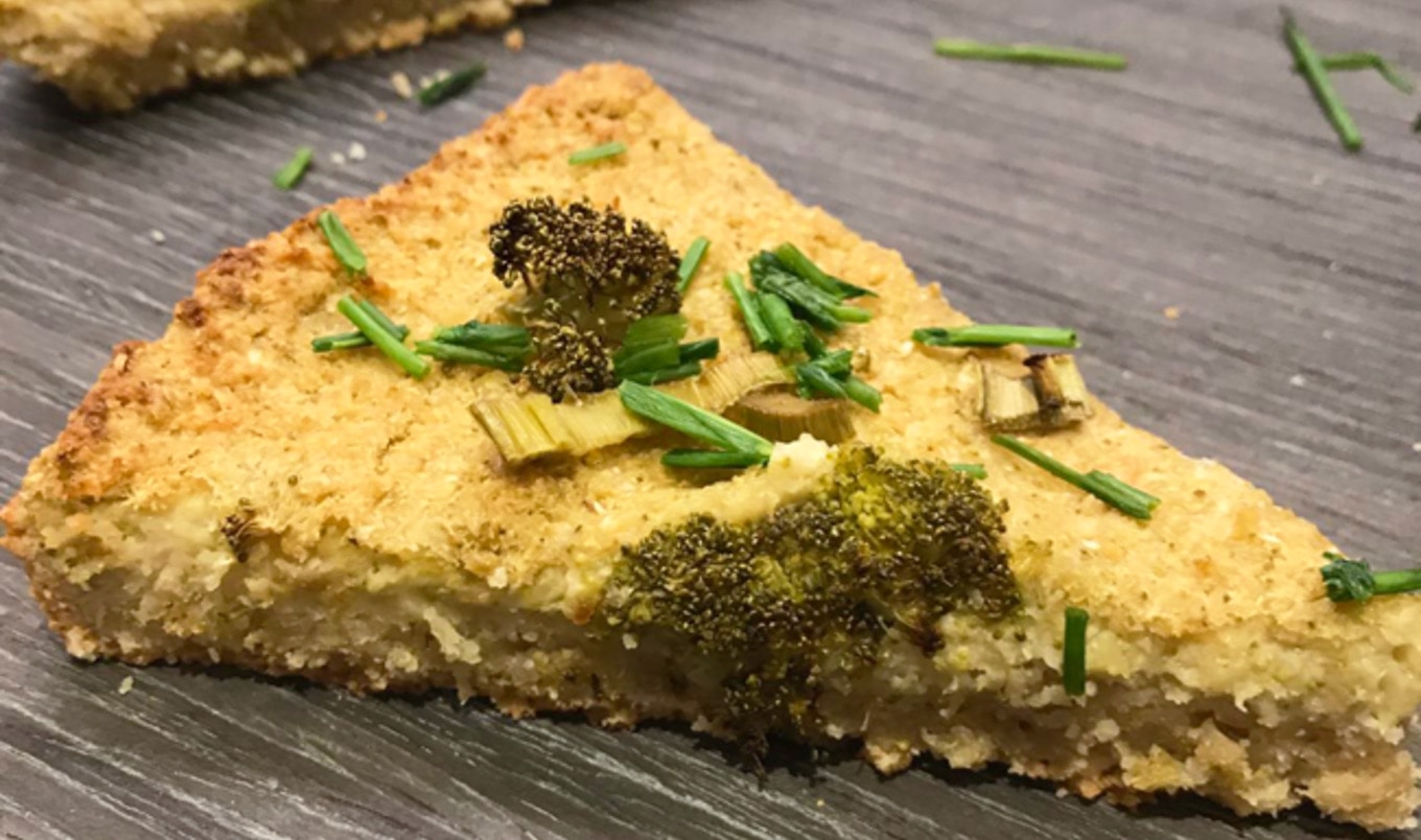 Plant-Based Broccoli Leek Quiche