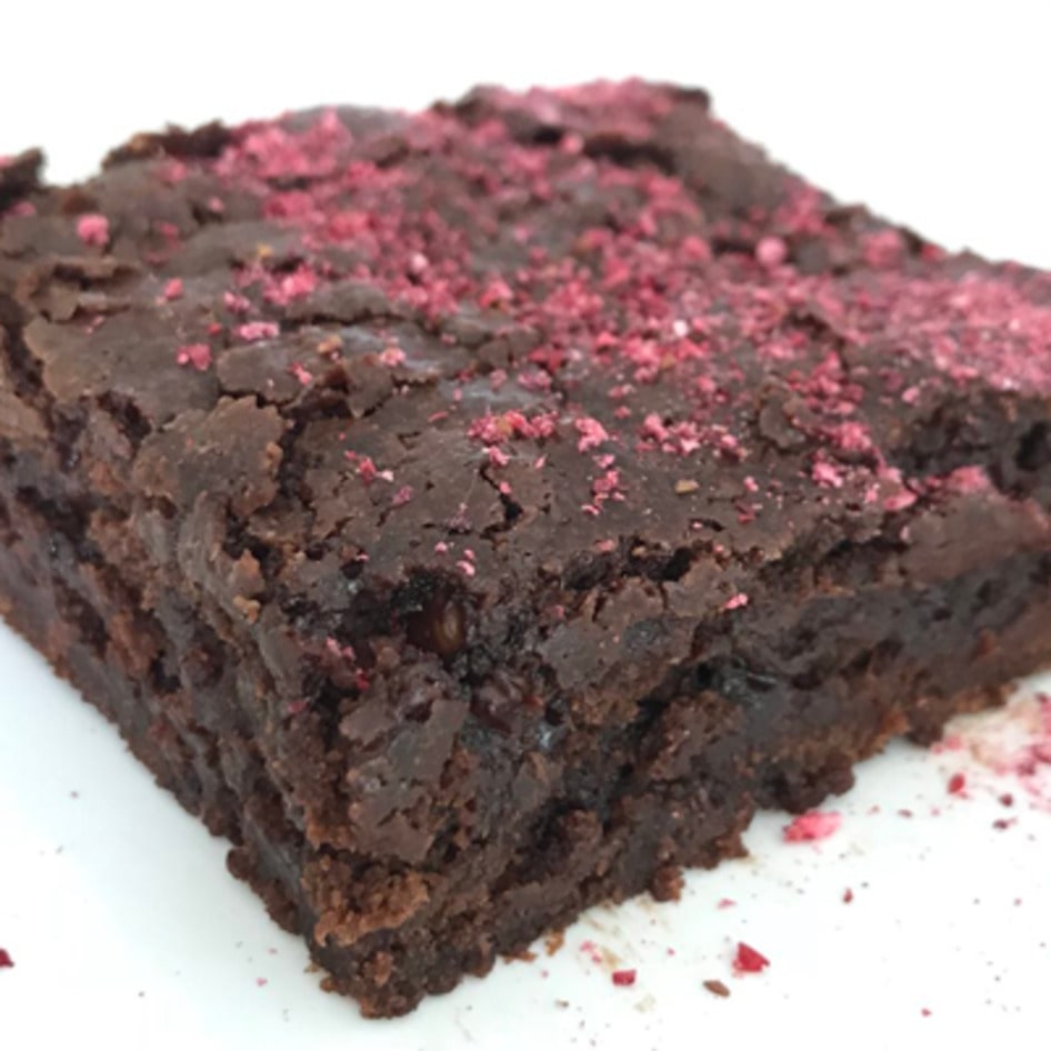 Vegan Lingonberry Brownies