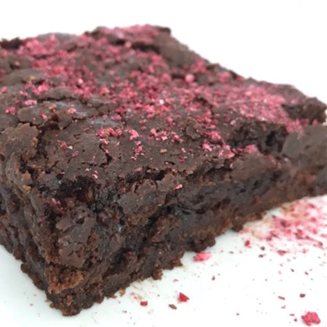 Vegan Lingonberry Brownies