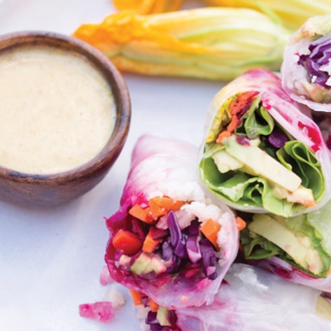 Vegan Rainbow Spring Rolls