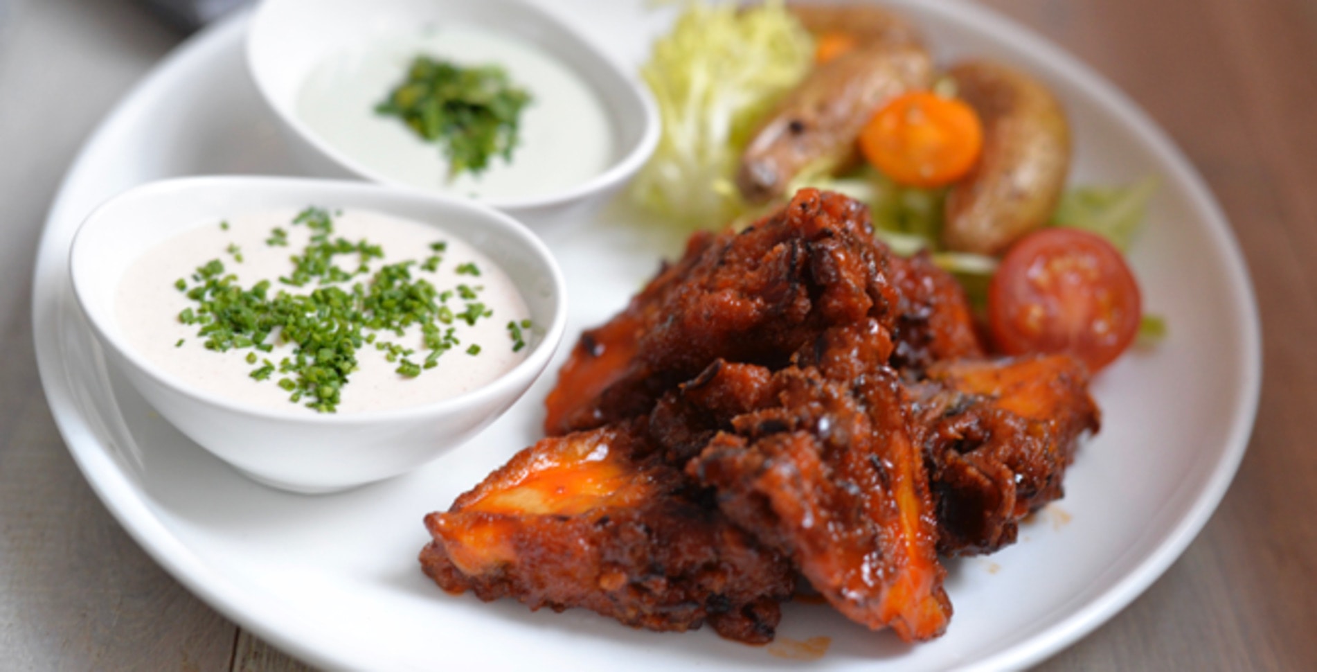 Plant-Based Buffalo Fried Mushrooms