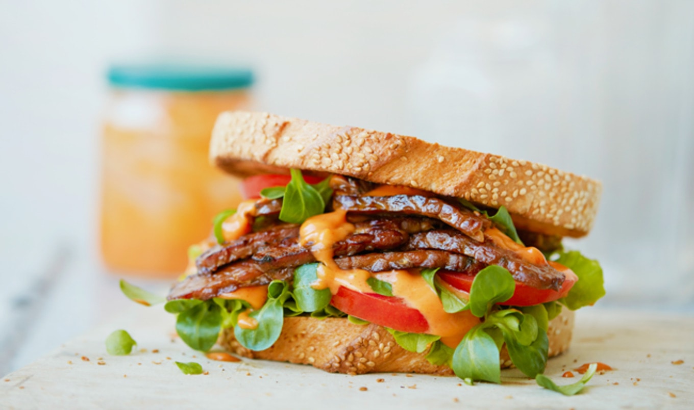 Vegan Korean-Inspired BLT With Spicy Gochujang Mayonnaise&nbsp;