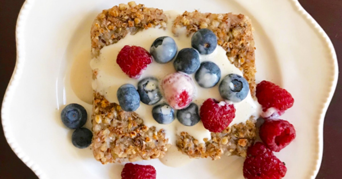 Plant-Based Buckwheat Breakfast Cakes With Cashew-Maple Cream | VegNews