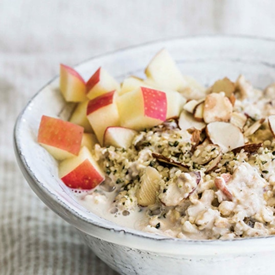 Two-Step Creamy Overnight Apple Ginger Muesli