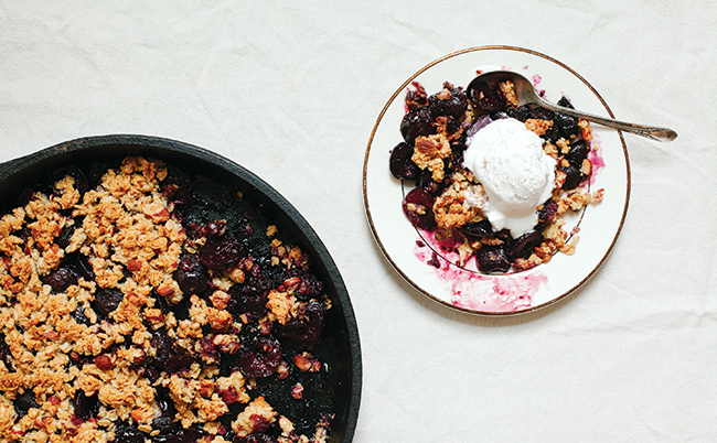 VegNews.CherrySkilletCobbler