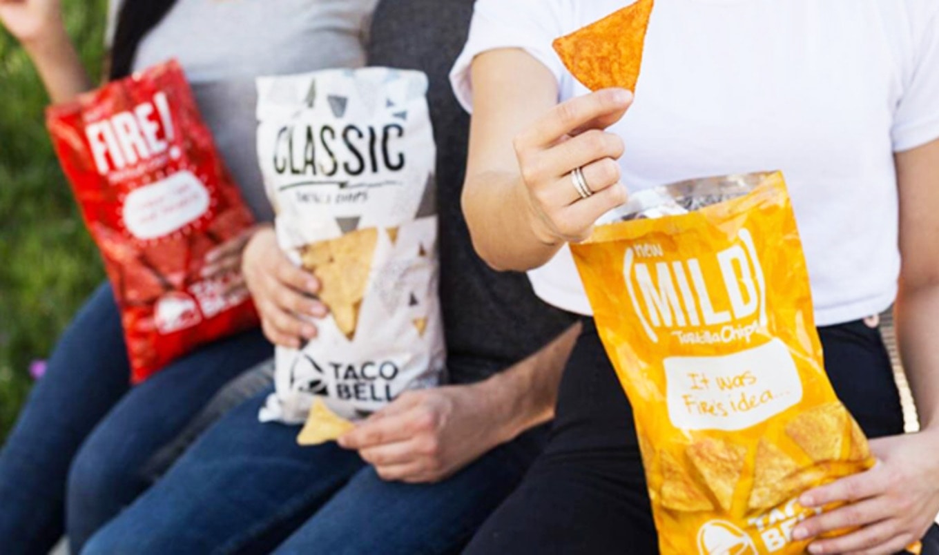 Taco Bell Debuts Vegan Chips in Iconic Hot Sauce Flavors