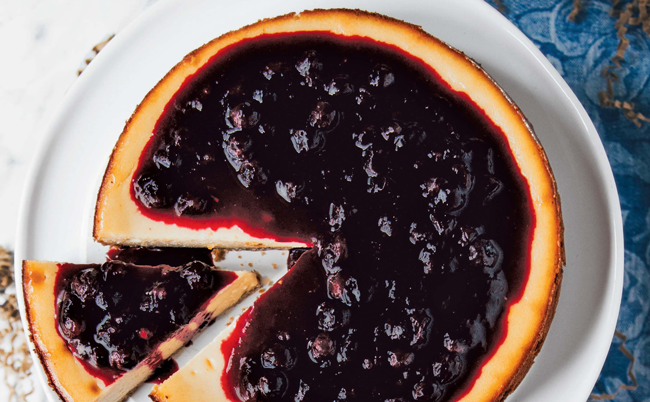 VegNews.TheBestBlueberryCheesecake.Feature