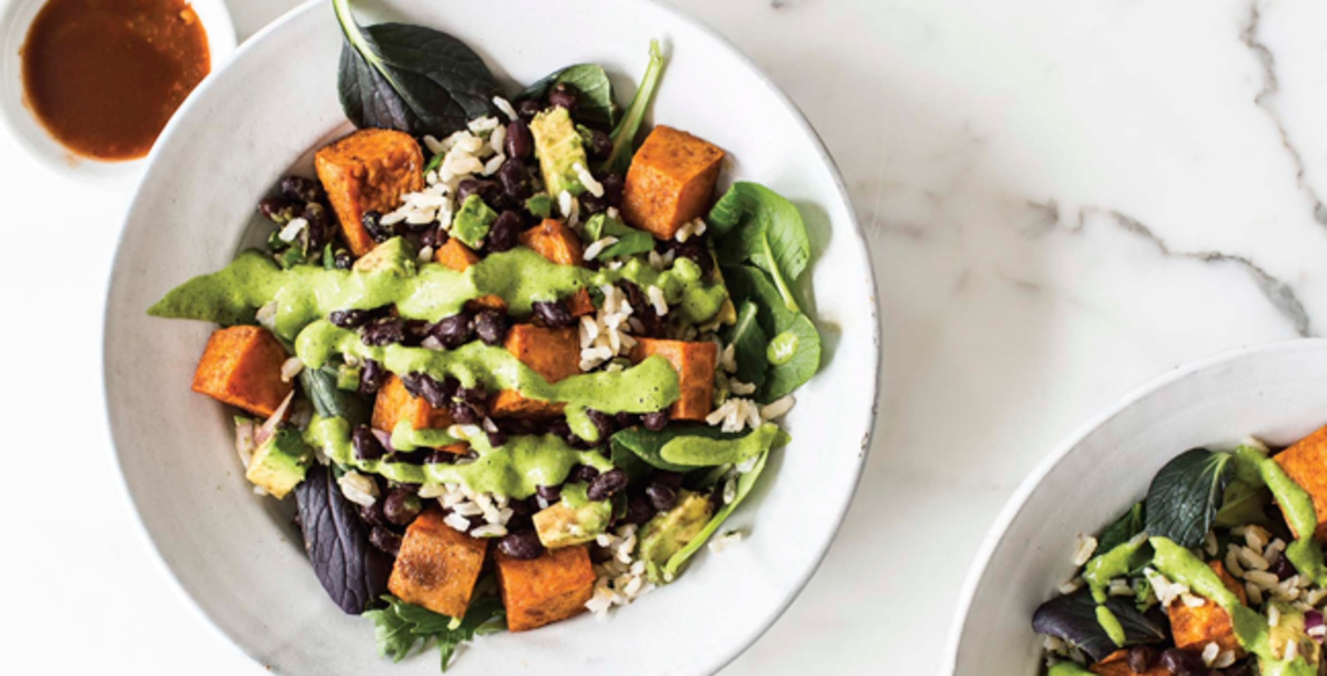 Vegan Chimichurri Roasted Sweet Potato Bowl