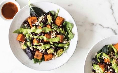 Vegan Chimichurri Roasted Sweet Potato Bowl