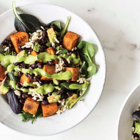 Vegan Chimichurri Roasted Sweet Potato Bowl